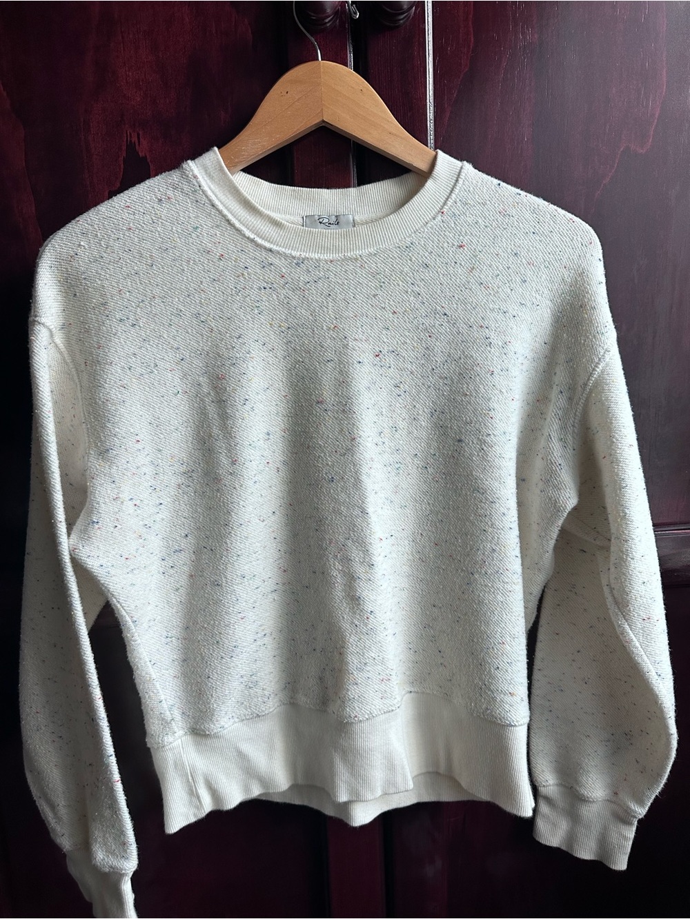 Rails Cream Speckled Knit Pullover